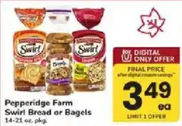 ACME Pepperidge Farm Swirl Bread or Bagels offer