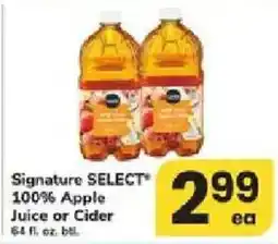 ACME Signature Select 100% Apple Juice or Cider offer