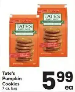 ACME Tate's pumpkin cookies offer