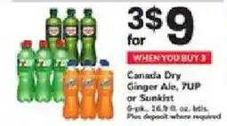 ACME Canada Dry Ginger Ale, 7UP or Sunkist offer