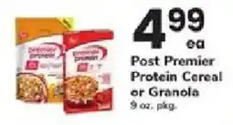 ACME Post Premier Protein Cereal or Granola offer