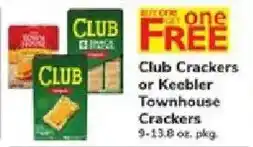 ACME Club Crackers or Keebler Townhouse Crackers offer
