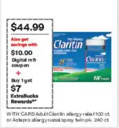 CVS Claritin allergy relief offer