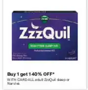 CVS Cardall adult zzzquil deep or nerve offer