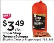 Stop&Shop Stop & Shop German Bologna offer