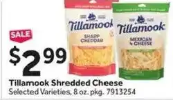 Stop&Shop Tillamook shredded cheese offer
