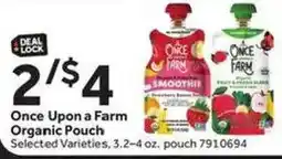 Stop&Shop Once Upon a Farm Organic Pouch offer