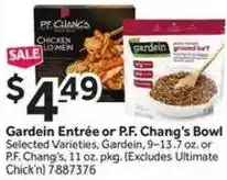 Stop&Shop Gardein Entrée or P.F. Chang's Bowl offer