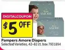 Stop&Shop Pampers Amore Diapers offer