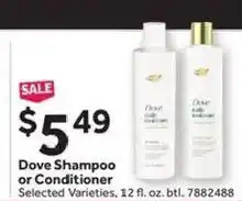 Stop&Shop Dove Shampoo or Conditioner offer