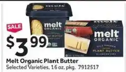 Stop&Shop Melt Organic Plant Butter offer