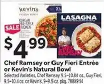 Stop&Shop Chef Ramsey or Guy Fieri Entrée or Kevin's Natural Bowl offer