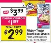 Stop&Shop Pillsbury toaster scrambles or strudels offer