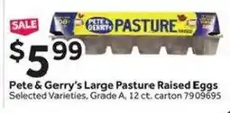 Stop&Shop Pete & Gerry's Large Pasture Raised Eggs offer