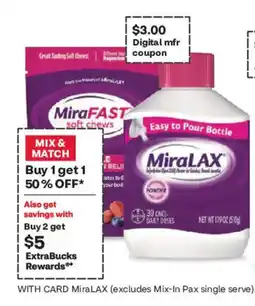 CVS MiraLAX soft chews offer