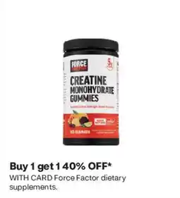 CVS Card Force Factor creatine monohydrate gummies offer