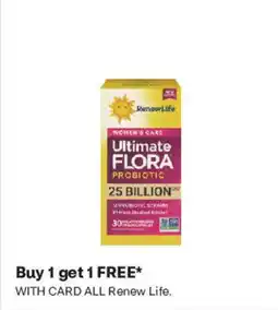 CVS Renew Life women's care ultimate flora probiotic offer