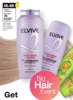CVS L'oreal paris elvive hyaluron plump hydrating shampoo offer