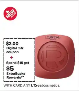 CVS L'Oreal any l'oreal cosmetics offer