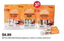 CVS Well Market pepperoni, beef or chicken sticks offer