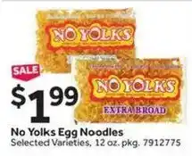 Stop&Shop No Yolks Egg Noodles offer