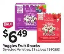 Stop&Shop Yoggies Fruit Snacks offer