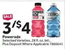 Stop&Shop Powerade offer