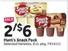 Stop&Shop Hunt's Snack Pack offer
