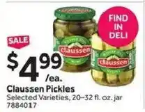 Stop&Shop Claussen Pickles offer