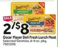 Stop&Shop Oscar Mayer Deli Fresh Lunch Meat offer