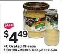 Stop&Shop 4C Grated Cheese offer
