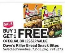 Stop&Shop Dave's Killer Bread Snack Bites offer