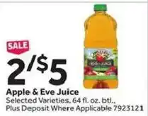 Stop&Shop Apple & Eve Juice offer