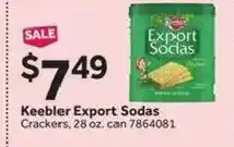 Stop&Shop Keebler export sodas crackers offer