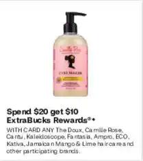 CVS The Doux, Ca milie Rose, Ca ntu, Kaleidoscope, Fa rtais a, Ampro, ECO, Kativa, Jamaica Mango & Lime hair care offer