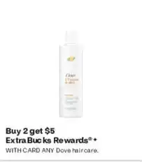 CVS Dove haircare offer