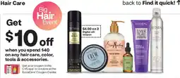 CVS Hair Care Big Hair Event offer