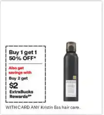 CVS Kristin Ess hair care offer