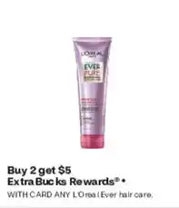 CVS L'oreal ever pure hair care offer
