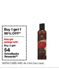 CVS I Am hair care offer