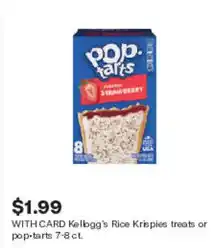 Kellogg's Rice Krispies treats or pop-tarts