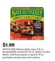CVS Nature Valley sweet & salty nut offer