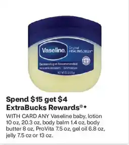 CVS Vaseline Original Healing Jelly offer
