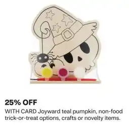 CVS Joyward teal pumpkin, non-food trick-or-treat options, crafts or novelty items offer