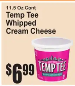 SuperFresh 11.5 Oz Cont Temp Tee Whipped Cream Cheese offer