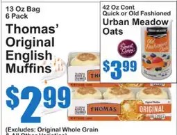 SuperFresh Thomas' Original English Muffins offer