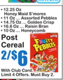 SuperFresh Post Cereal offer