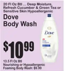 SuperFresh Dove Body Wash offer
