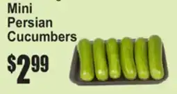 SuperFresh Mini Persian Cucumbers offer
