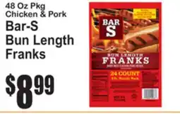 SuperFresh Bar-S Bun Length Franks offer